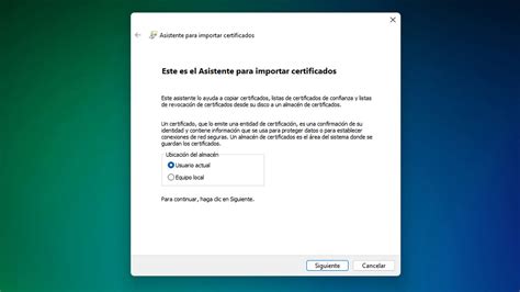 instalar certificado de usuario